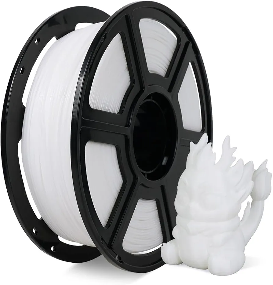 FLASHFORGE Rapid PLA Filament 1.75mm, High Flow Speedy 3D Printer Filament, Experience Exceptional Performance with 500mm/s High-Speed Printing, Neatly Wound & Top-Notch Filament (White)