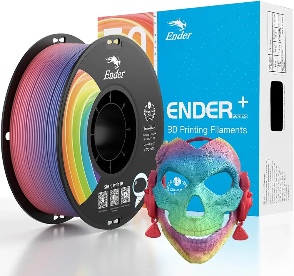 Official 3D Printer Filament Ender PLA Pro Filament, Creality PLA+ 3D Printing Filament, Durable and Resistant, Smooth, Overhang Performance Dimensional Accuracy +/-0.02mm, 2.2lbs/Spool