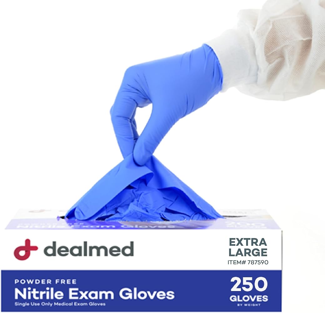 Dealmed Nitrile Medical Grade Exam Gloves