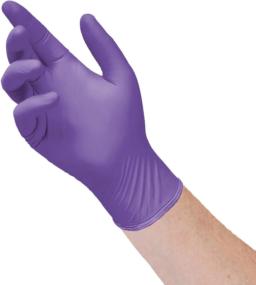 Halyard Health 55083 PURPLE NITRILE Exam Glove, Powder Free, Disposable, Large, Purple (Case of 1000)