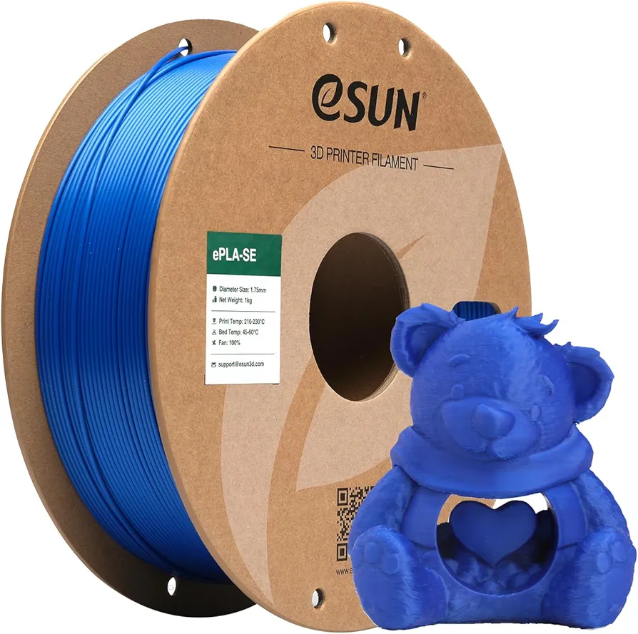 eSUN High Speed PLA Filament 1.75mm, 1KG Spool (2.2 LBS) Fast Printing 3D Printer PLA Filament,Designed for Fast Printing, Blue