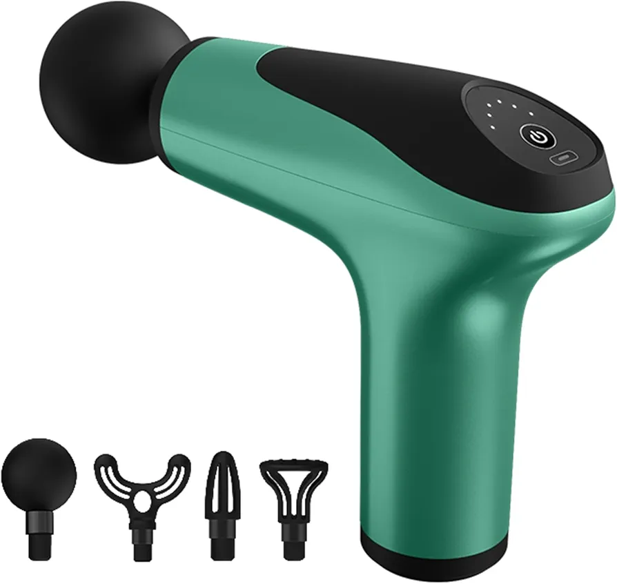 Mini Massage Gun, Deep Tissue Massage Gun, Precussion Massage Gun for Back Pain Relief, Small & Lightweight, Type-C Charging, Full Body Relaxation Gifts for Men Women, Travel Muscle Massager