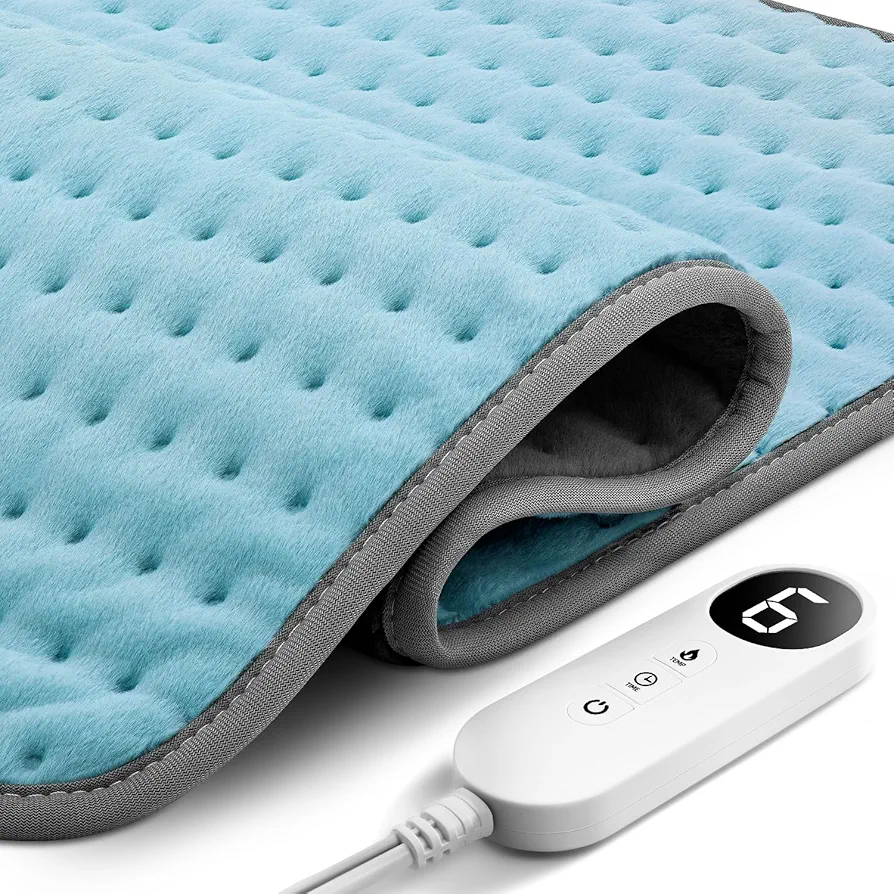 Heating Pad XXL for Back Pain Relief, Heated Pad for Neck/Shoulder/Leg/Knee/Cramps, Christmas Gifts Presents for Women Men Mom Dad, Stocking Stuffers, 6 Heat Settings Auto-Off, Moist/Dry Heat, 20"x24"