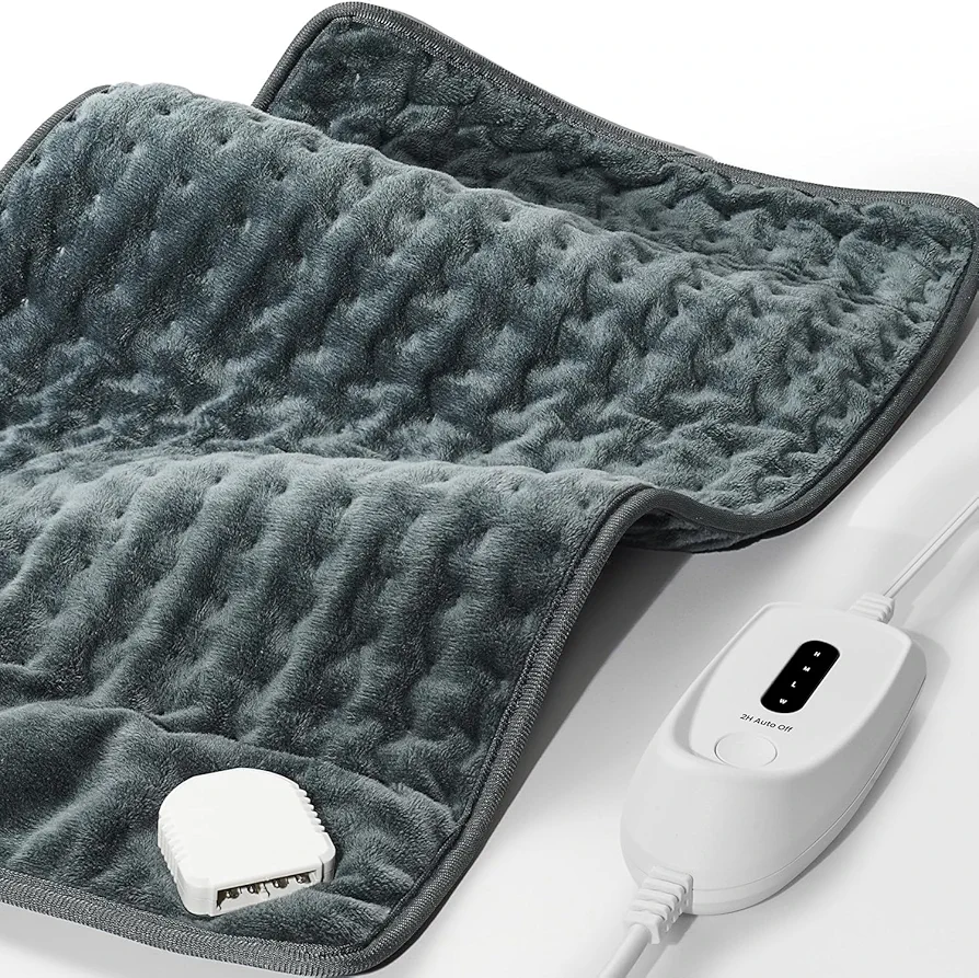 Heating Pad for Back Pain and Period Cramps, FSA HSA Eligible, 12"x 24" Large Electric Heating Pad for Cramps, Muscle Aches, Arthritis, 2H Auto Off, Machine Washable, Moist and Dry, Christmas Gifts