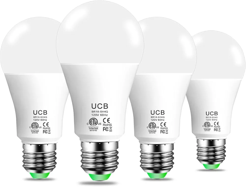 UCB Alexa Light Bulb 130W Equivalent, Smart Light Bulbs Warm White to Daylight Tunable, A19 E26 Bluetooth LED Bulbs Work with Alexa Only for Bedroom Kitchen Living Office No WiFi Required 4 Pack