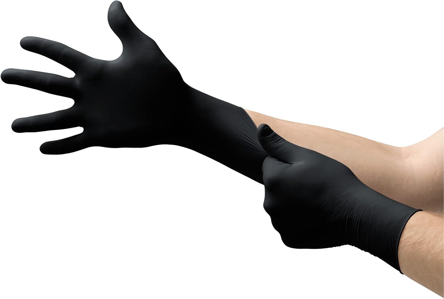 MICROFLEX MidKnight MK-296 Disposable Nitrile Gloves for Mechanics, Auto, Cleaning, Tattoos